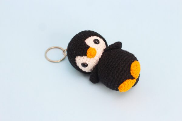 Crochet Penguin Keychain