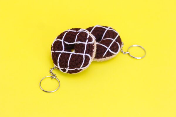 Crochet Donut Keychain