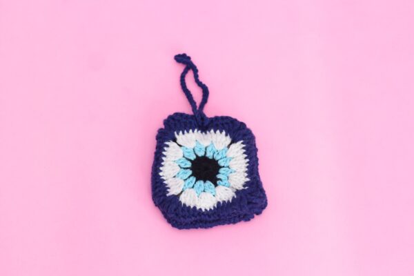 Evil Eye Crochet Earphone Holder