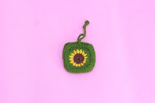 Sunflower Crochet Earphone Holder