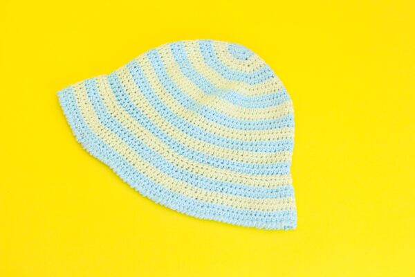 Crochet Green- Blue Bucket Hat