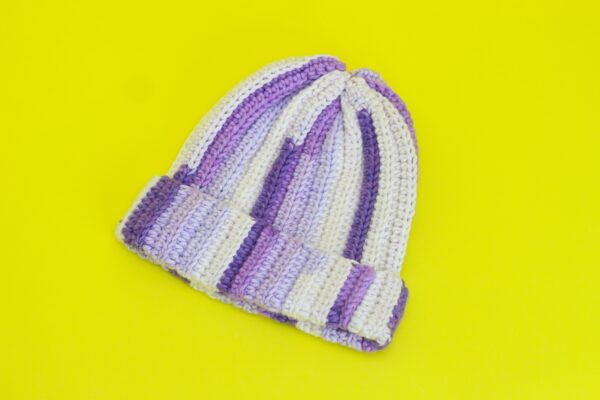 Crochet Purple Beanie