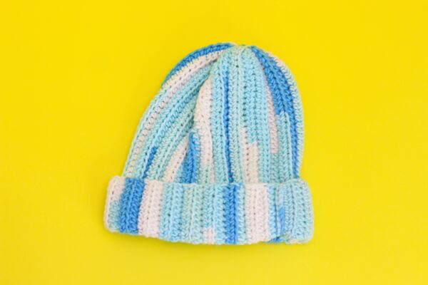 Crochet Blue Beanie