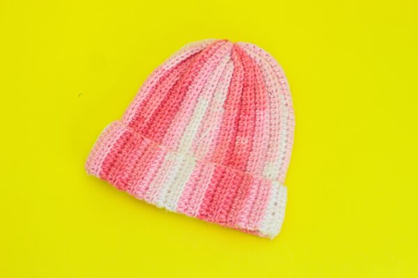 Crochet Pink Beanie